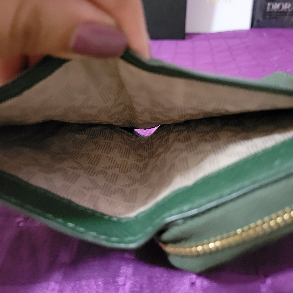 Michael Kors Forest Green Wallet - Picture 7 of 8